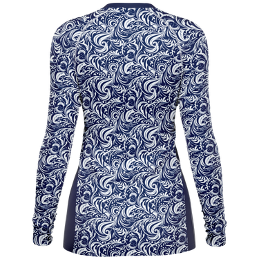 Chokefish™ Long Sleeve Rashguard Maori Woman's Shirt-014